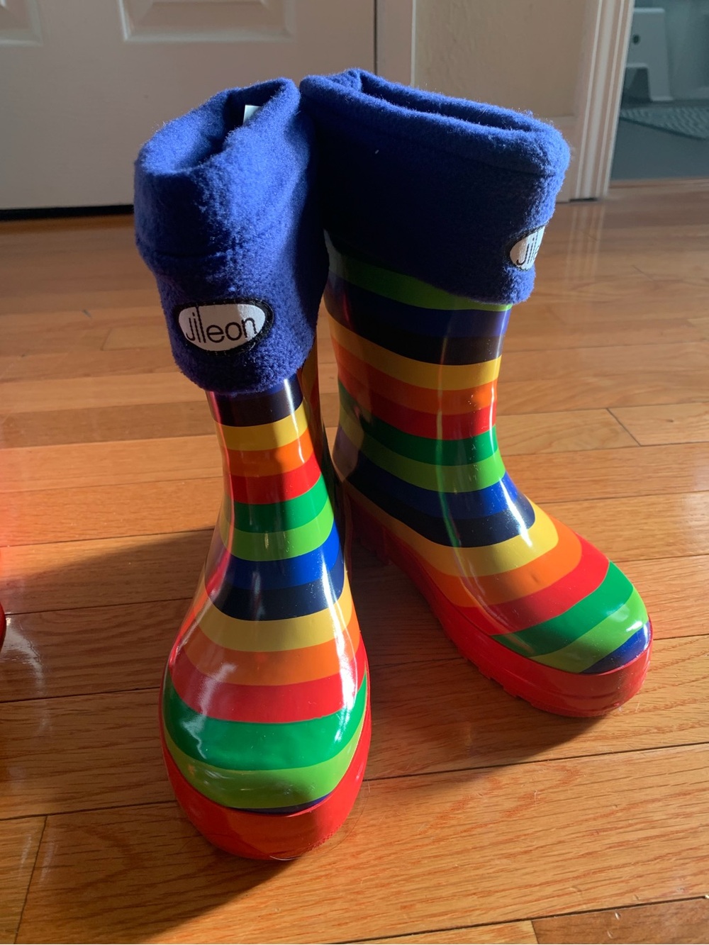 Rainbow Gumboots rain boots with liners